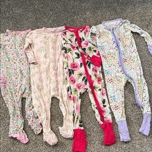 Little Sleepies Floral and Patterned Kids Pajama Set